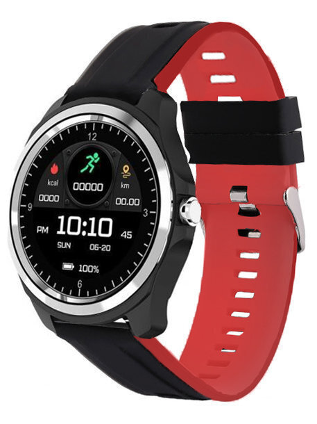 Pacific 26-5 Smartwatch with Heart Rate Monitor (Black / Red) view 1