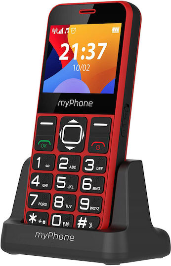 MyPhone Halo 3 Single SIM Mobile with Large Buttons (English Menu) Red view 4