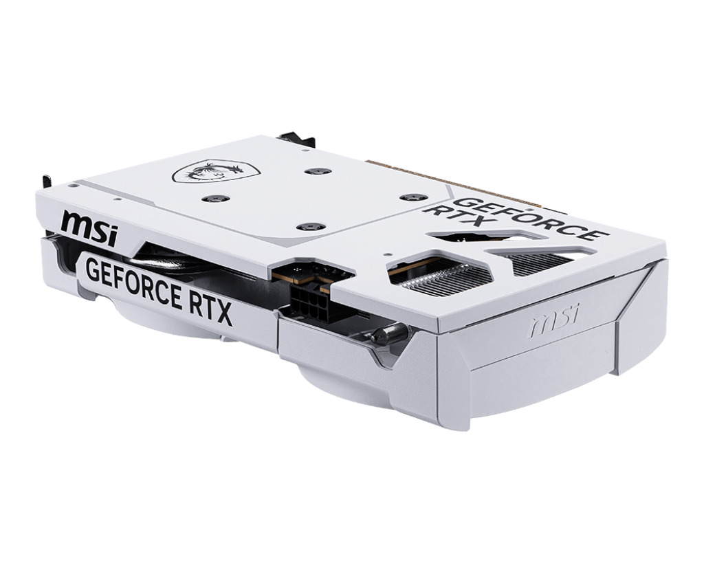 MSI GeForce RTX 5060 8GB GDDR7 Ventus 2X OC White Graphics Card V537-003R vue 3