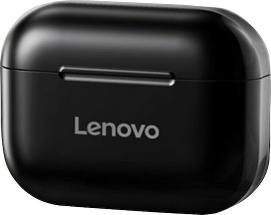 Lenovo LivePods LP40 Earbud Bluetooth Handsfree Earphones with Sweat Resistance and Charging Case Black view 2