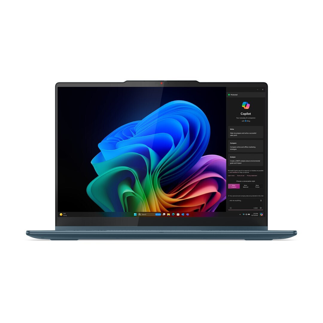 Lenovo Yoga 7 2-in-1 14AKP10 14" OLED FHD+ Touchscreen (Ryzen AI 300 Series-5 340/16GB/512GB SSD/W11 Home) Tidal Teal (US Keyboard) view 2