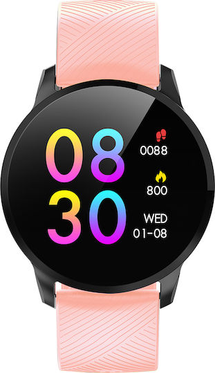 Trevi T-Fit 220 HB Smartwatch with Heart Rate Monitor (Pink) view 2