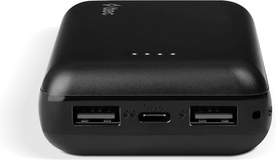 TTEC ReCharger Duo Power Bank 10000mAh 10.5W with 2 USB-A Ports and USB-C Port Black view 3