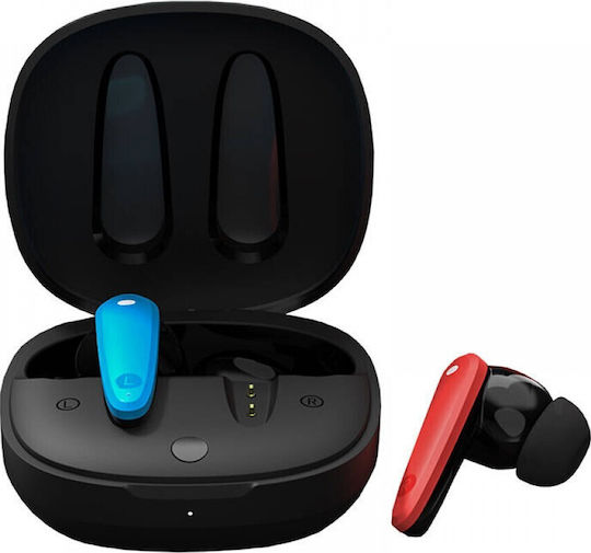 MIIIW Sound Cube In-ear Bluetooth Handsfree Earphones with Sweat Resistance and Charging Case Blue Red