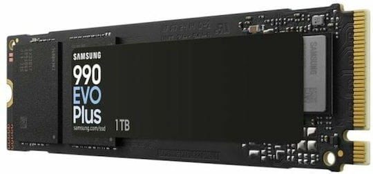Samsung 990 EVO Plus SSD 1TB M.2 Type with PCI Express 5.0 Connection PS5 Compatible MZ-V9S1T0BW view 2