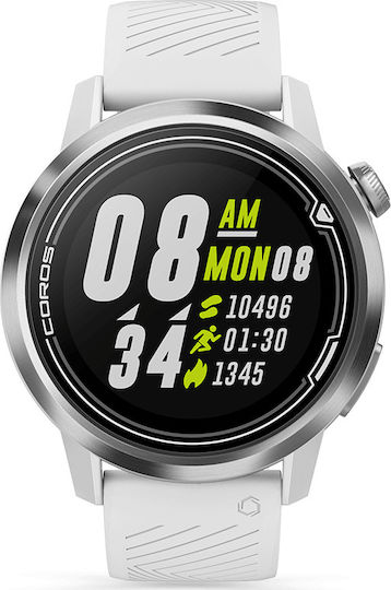 Coros Apex Titanium 46mm Waterproof Smartwatch with Heart Rate Monitor (White) view 2