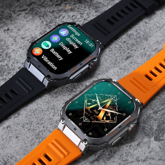 Aoke K57 Pro Smartwatch (Orange) view 2