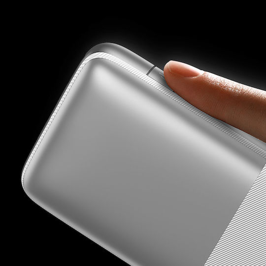 Baseus Bipow Pro Power Bank 10000mAh 20W with 2 USB-A Ports and USB-C Port White view 5