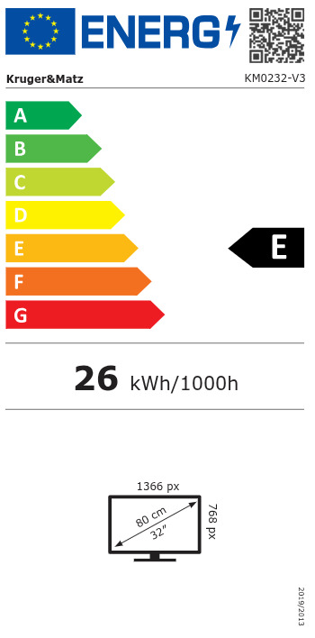 Kruger & Matz Smart TV 32" HD Ready LED KM0232-V3 2021 view 2