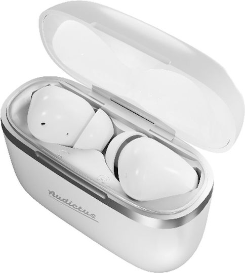Audictus Dopamine In-ear Bluetooth Handsfree Earphones with Charging Case White view 3