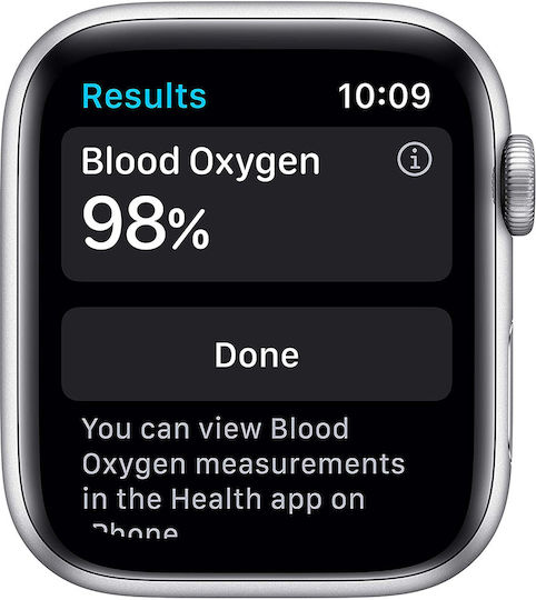 Apple Watch Series 6 Aluminium 44mm Waterproof with Heart Rate Monitor (White) view 5