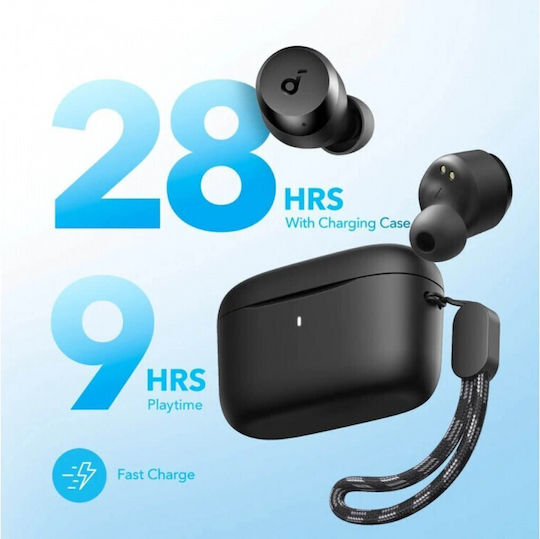 Soundcore by Anker A25i In-ear Bluetooth Handsfree Earphones with Sweat Resistance and Charging Case Black view 2