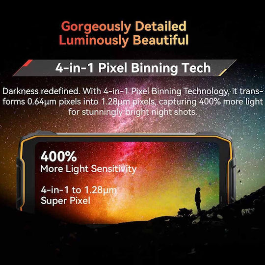 BlackView BV7300 Dual SIM (6GB/256GB) Resistant Smartphone Orange view 4