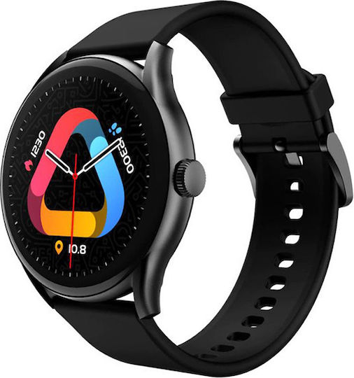 QCY GT S8 Smartwatch with Heart Rate Monitor (Black) view 3