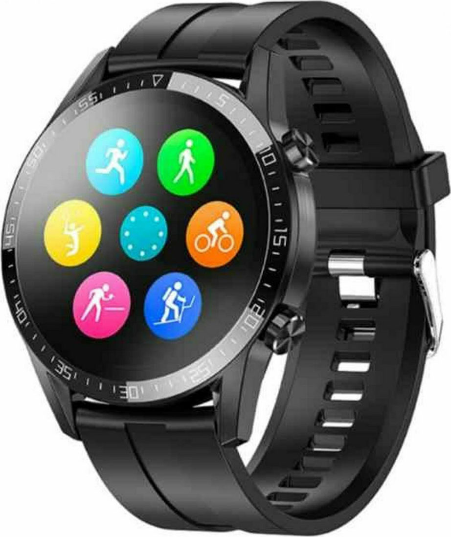 Hoco DGA05 Aluminium Smartwatch with Heart Rate Monitor (Black) view 4