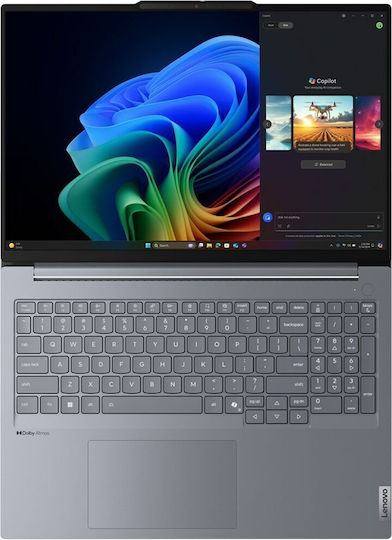 Lenovo ThinkBook 16 Gen 7 16" IPS FHD+ (Snapdragon-X Plus X1P-42-100/32GB/512GB SSD/W11 Pro) Luna Grey (US Keyboard) view 7
