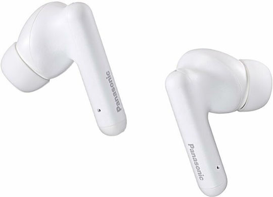 Panasonic B110W In-ear Bluetooth Handsfree Earphones with Sweat Resistance and Charging Case White vue 2