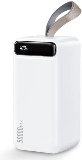 WK WP-283 Power Bank 50000mAh with 2 USB-A Ports Minre White