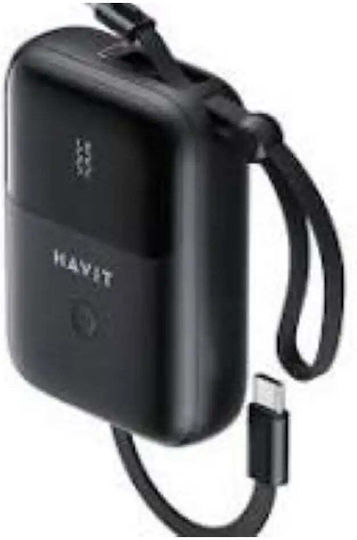 Havit PB5215 Power Bank 10000mAh 20W with USB-C Port Black view 1