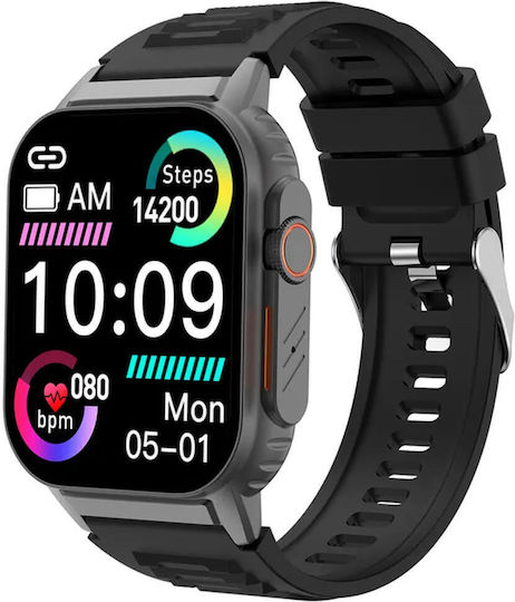 Microwear G41 Smartwatch with Heart Rate Monitor (Black)