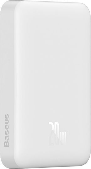 Baseus Magnetic Mini Overseas Edition MagSafe Power Bank 10000mAh 20W with USB-C Port Power Delivery White
