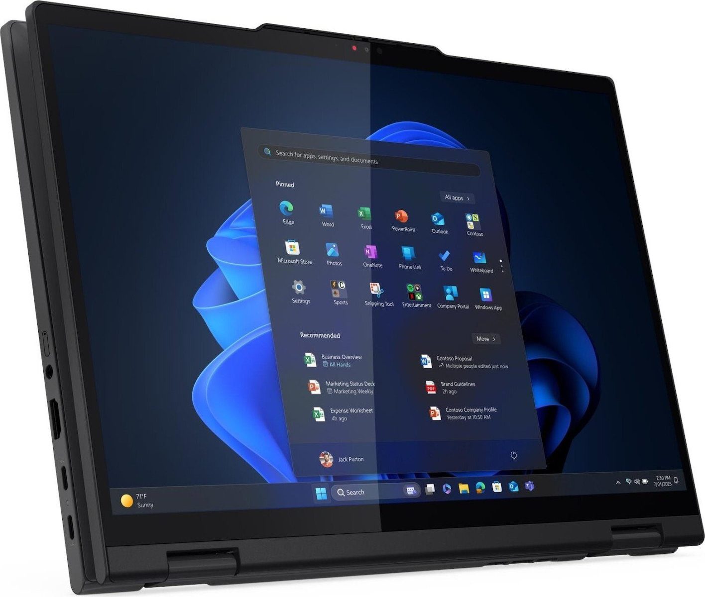Ultrabook ThinkPad T14s 2in1 G1 14" IPS FHD+ Touchscreen (Ultra 5-225U/16GB/512GB SSD/W11 Pro) (US Keyboard) view 2