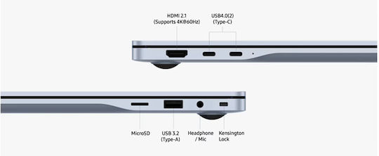 Samsung Galaxy Book4 Edge 15.6" FHD (Snapdragon-X Plus/16GB/1TB SSD/W11 Home) Sapphire Blue (US Keyboard) view 3