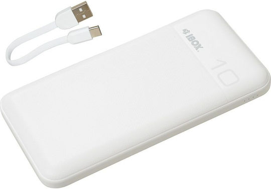 iBox Power Bank 10000mAh with USB-A Port Power Delivery White view 2