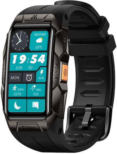 Kospet Tank X1 Smartwatch with Heart Rate Monitor (Black)