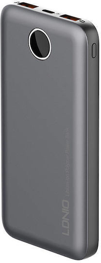Ldnio PQ10 Power Bank 10000mAh 22.5W with 2 USB-A Ports Gray view 3