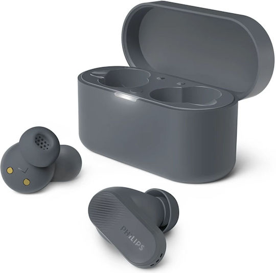 Philips 3000 series TAT3509 In-ear Bluetooth Handsfree Earphones with Sweat Resistance and Charging Case Gray