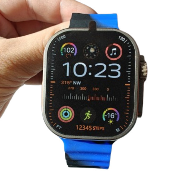 Smartwatch with Heart Rate Monitor (Gray) view 1