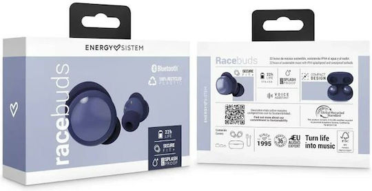 Energy Sistem Racebuds Bluetooth Handsfree Earphones with Sweat Resistance and Charging Case Blue view 4