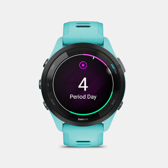 Garmin Forerunner 265 Waterproof Smartwatch with Heart Rate Monitor (Aqua/Black) view 6