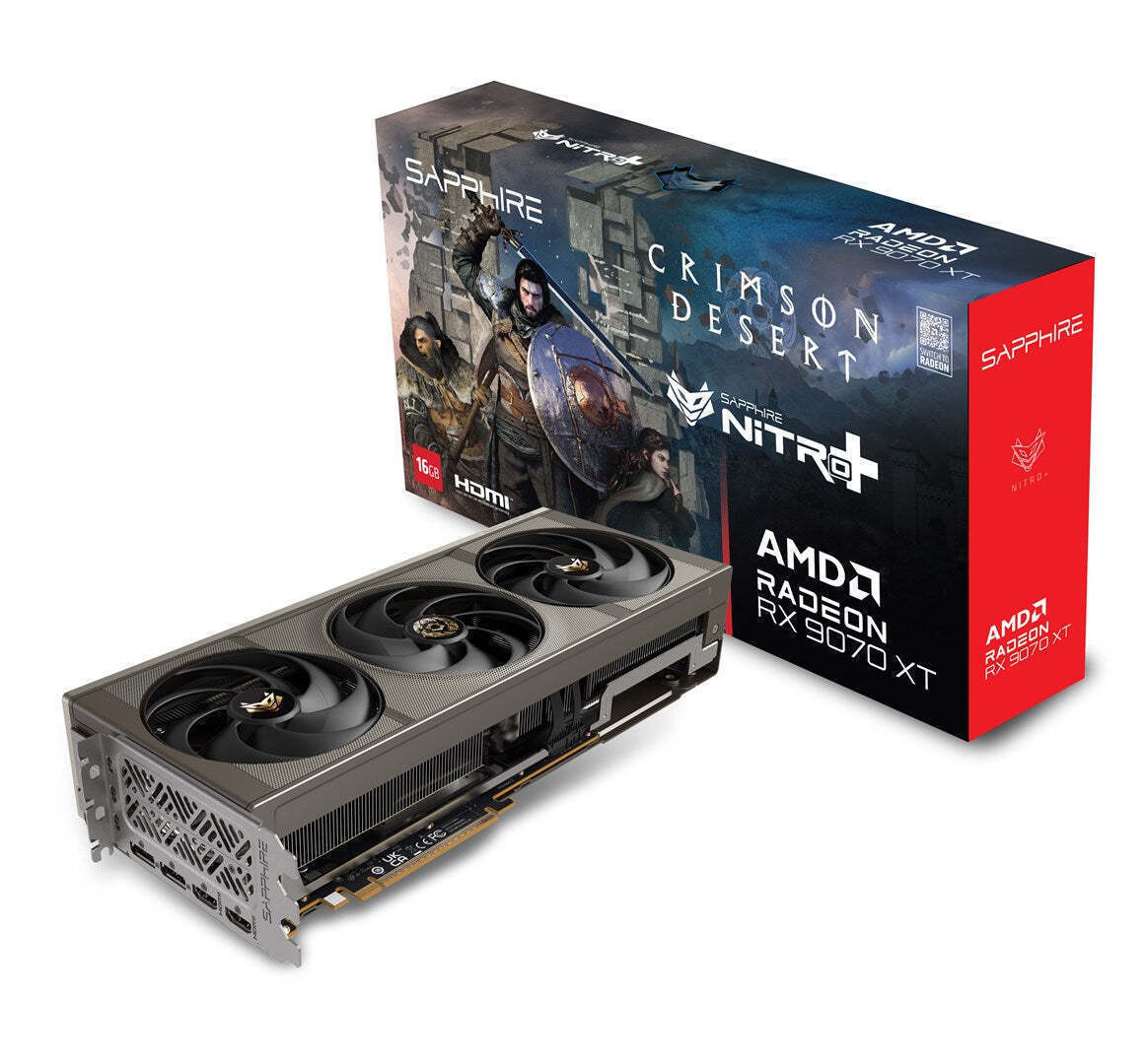 Sapphire Radeon RX 9070 XT 16GB GDDR6 NITRO+ OC Crimson Desert Edition Graphics Card 11348-10-20G view 5