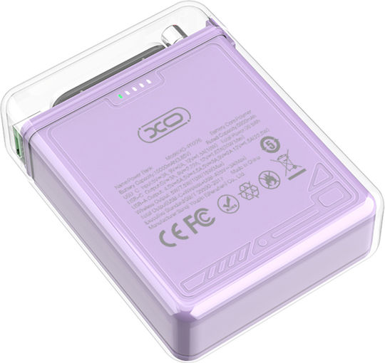 XO PR226 Power Bank 10000mAh 18W with USB-A Port Quick Charge 3.0 Purple view 4