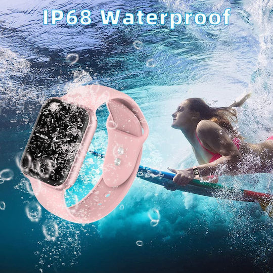 KG07 Smartwatch with Heart Rate Monitor (Pink) view 8