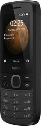 Nokia 225 4G Dual SIM (64MB/125MB) Mobile with Buttons (English Menu) Black view 3