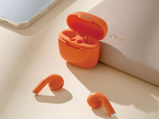 XO X23 TWS Earbud Bluetooth Handsfree Earphones with Charging Case Orange view 2