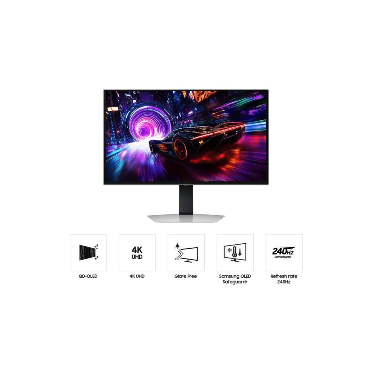 Samsung G8 G81SF OLED HDR Monitor 32" 4K 3840x2160 240Hz with Response Time 0.03ms GTG view 4