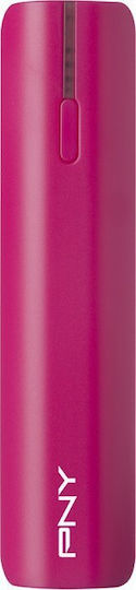 PNY T2600 Power Bank 2600mAh with USB-A Port Pink