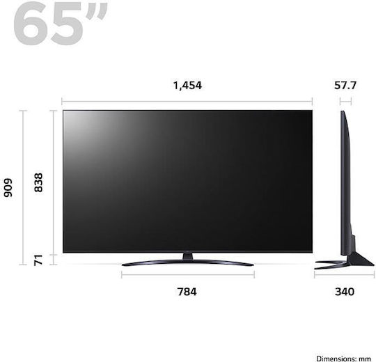 LG Smart Television 65" 4K UHD LED 65UR81006LJ HDR (2023) view 4