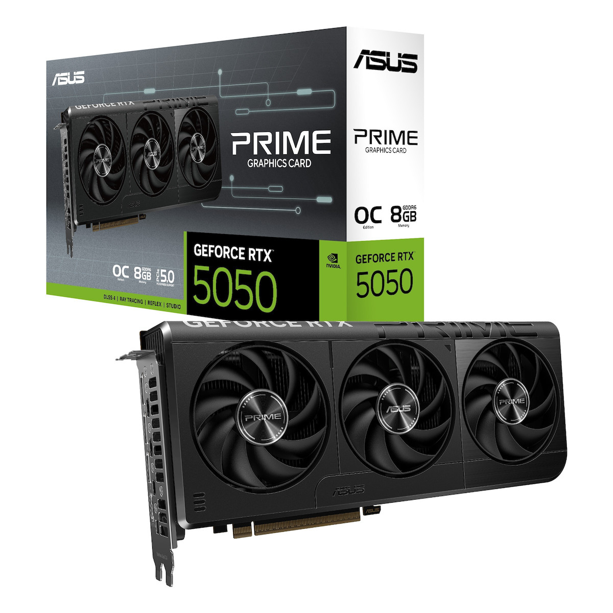 Asus GeForce RTX 5050 8GB GDDR6 Prime OC Graphics Card 90YV0N70-M0NA00 view 1
