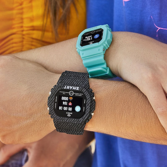 Marea B60002 47mm Smartwatch with Heart Rate Monitor (Turquoise) view 4