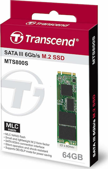 Transcend MTS800S SSD 64GB M.2 with SATA III Connection προβολή 3