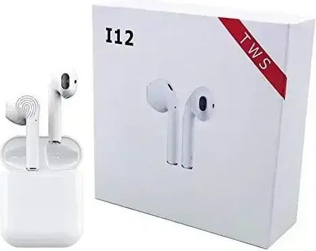 i12 Touch Earbud Bluetooth Handsfree Earphones with Charging Case Yellow view 3