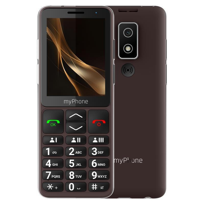 MyPhone Bueno LTE Dual SIM (48MB/128MB) Mobile with Large Buttons (English Menu) Praline Brown view 6