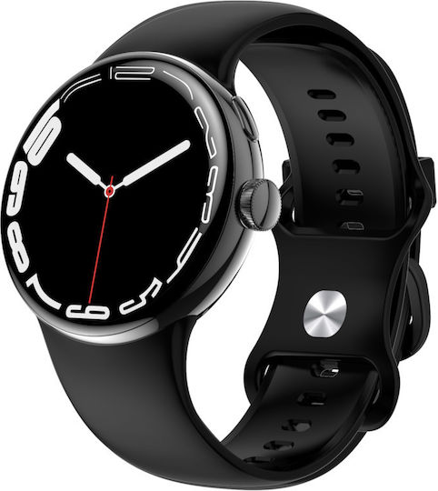 LinWear La24 Smartwatch with Heart Rate Monitor (Black) view 5