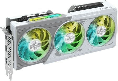 ASRock Radeon RX 9060 XT 16GB GDDR6 Steel Legend OC Graphics Card 90-GA5JZZ-00UANF view 6