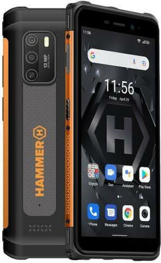 Hammer Iron 4 Dual SIM (4GB/32GB) Resistant Smartphone Black / Orange view 2